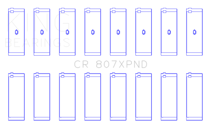 King Engine Bearings Chevy LS1 / LS6 (Size STDX) Performance Rod Bearing Set